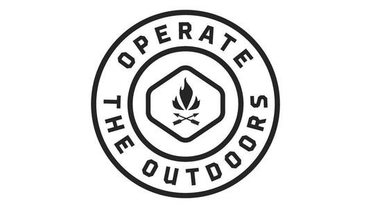 Operate The Outdoors Round Logo Sticker