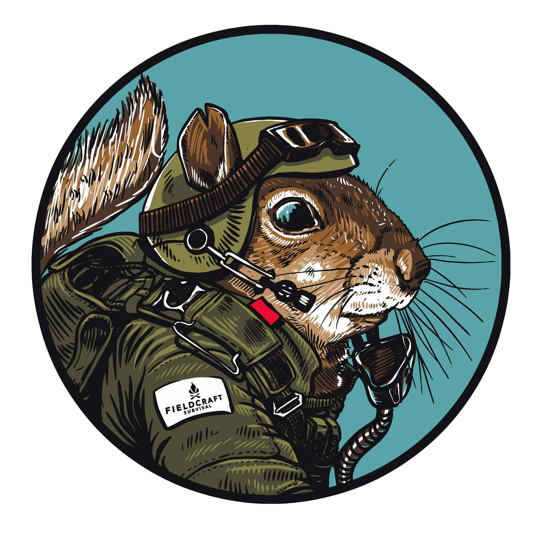 Fieldcraft Survival Flying Squirrel Sticker
