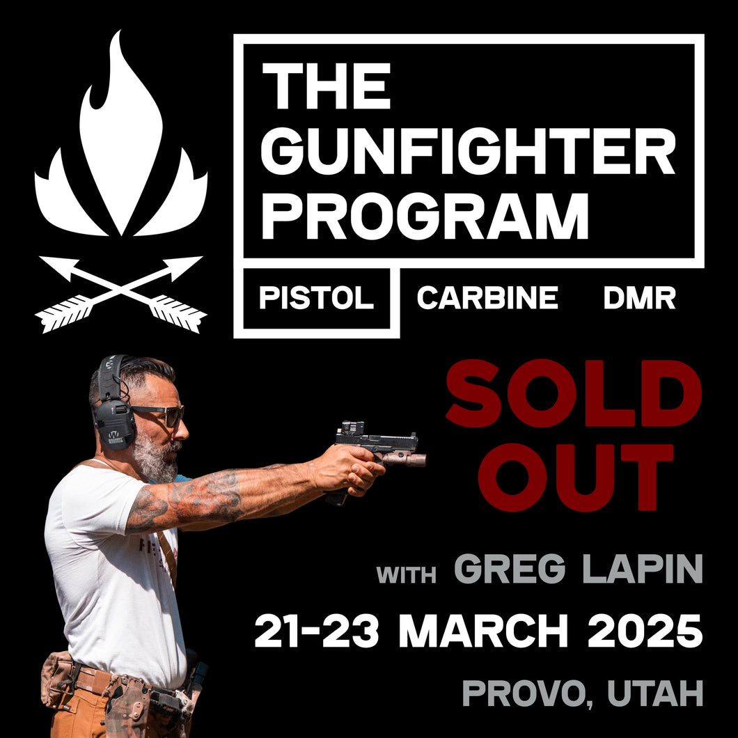 Gunfighter Program | Pistol: 21-23 March 2025 (Provo, UT)