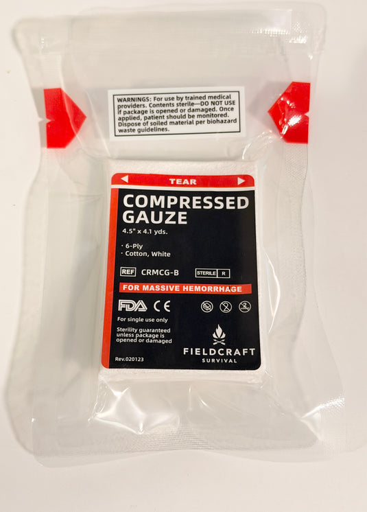Fieldcraft Survival Compressed Gauze