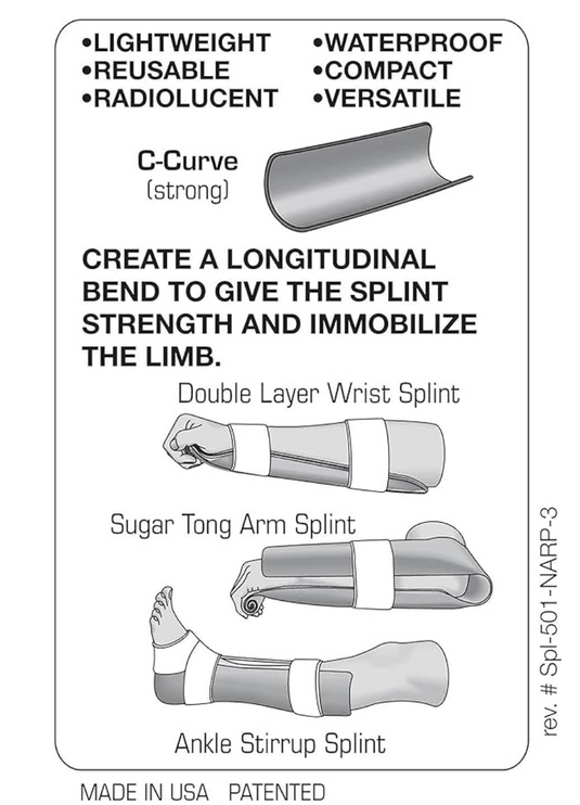 SAM Splint 36-inch | Gray flat/fold