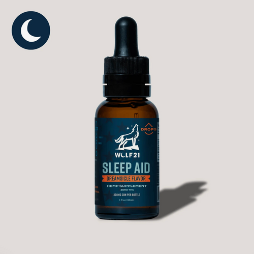 Wolf 21 Sleep Aid Drops Dreamsicle Flavor