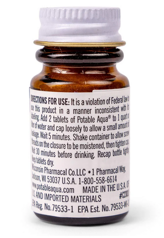 Drinking Water Treatment Tablets by Potable Aqua