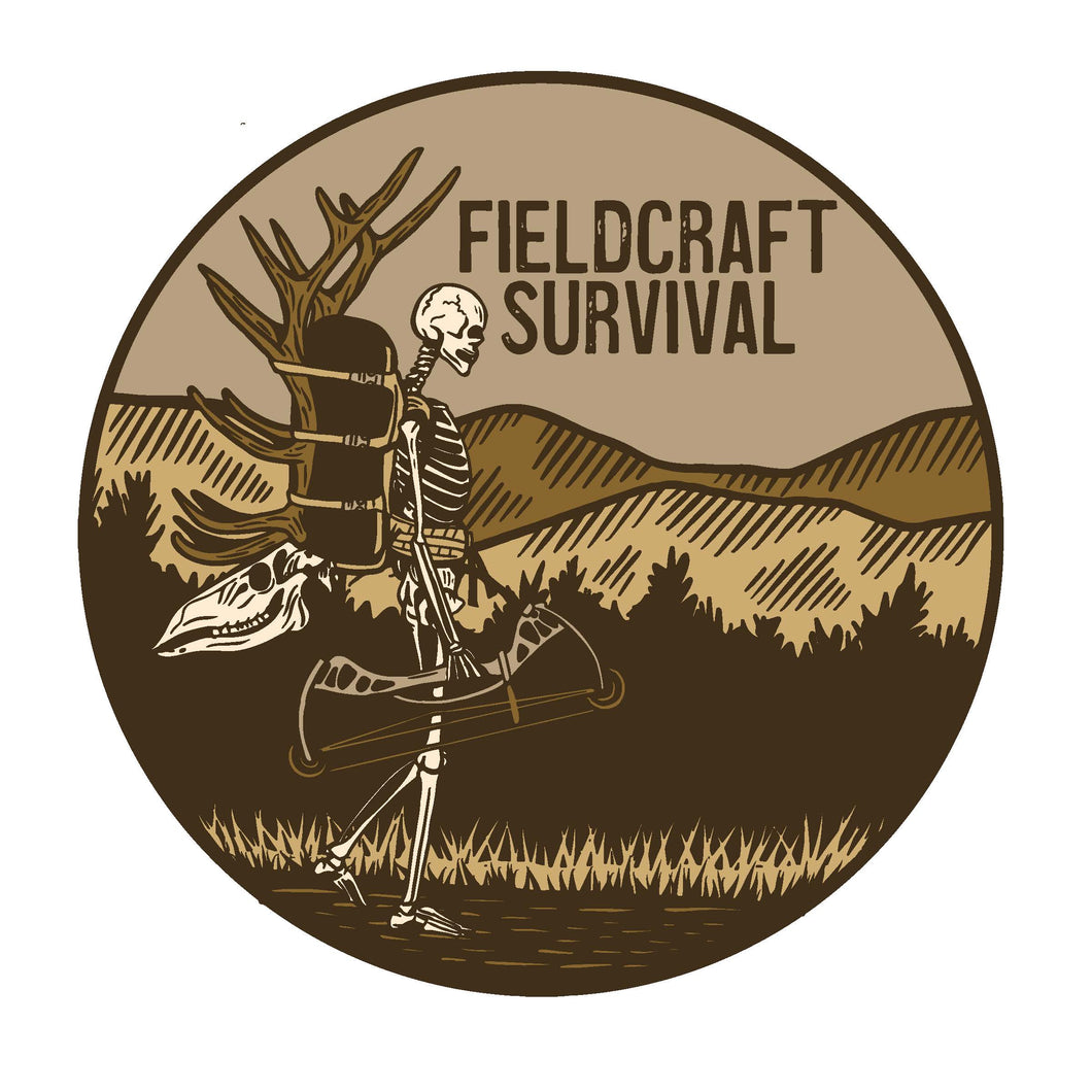 Elk Bow Hunter Skeleton Sticker